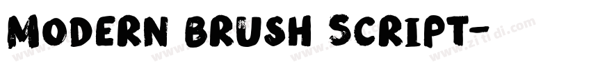 Modern Brush Script字体转换 Modern Brush Script字体转换